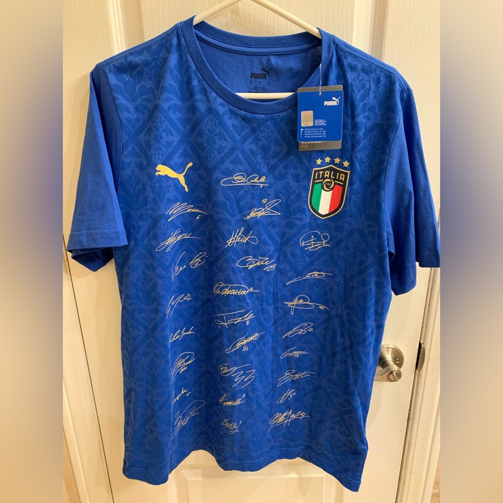 Puma Italy FIGC Champions of Europe Tee